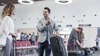 Passengers with connecting flights